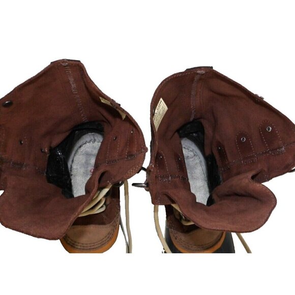 SOREL brown suede leather & rubber waterproof insulated winter boots women's 6 - Picture 3 of 10